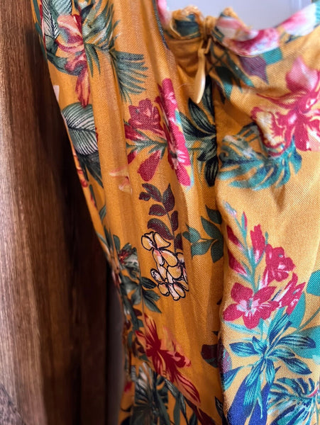 Forever 21 Tropical Jumpsuit Size M