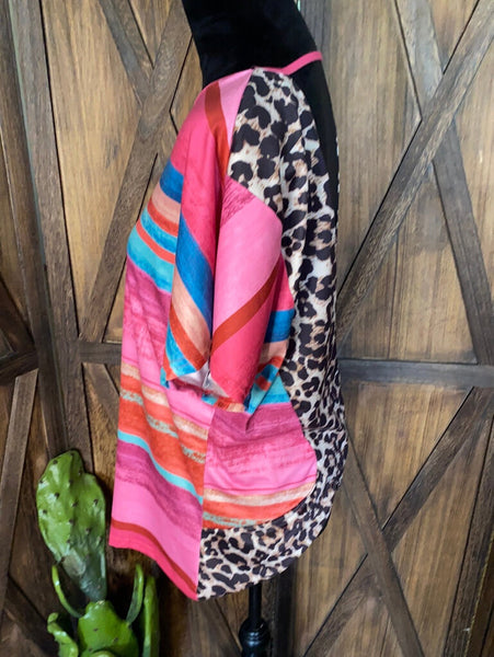 Serape and Leopard NWOT Size XL (runs small)