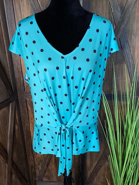 Polka Dot Fun Size L Mint/Navy