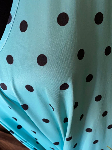 Polka Dot Fun Size L Mint/Navy