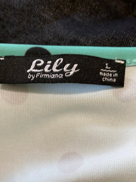 Polka Dot Fun Size L Mint/Navy
