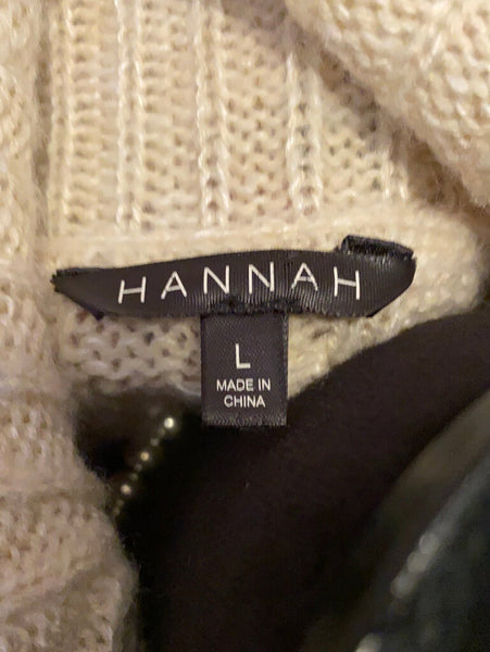 Cream Sweater Size Lfits like M