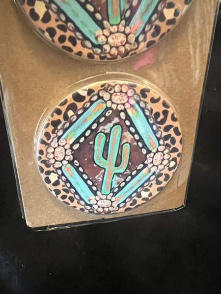 Cactus Car Coasters-NWT