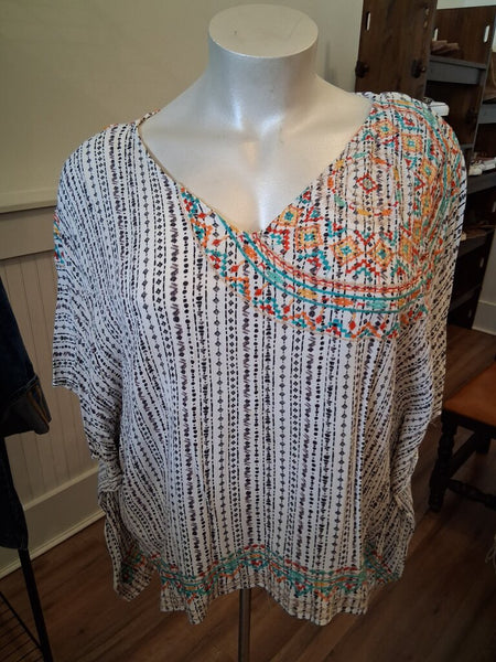 Savanna Jane Embroidered Blouse 1X/2X