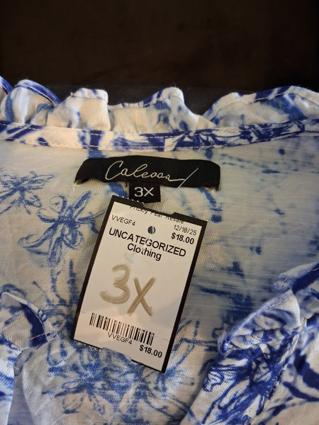 Caleosa Embroidery Blouse 3X
