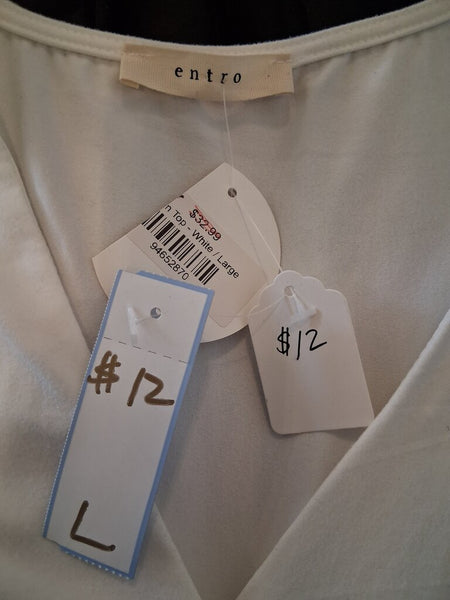 NWT Entro Lillie Kay Blouse L