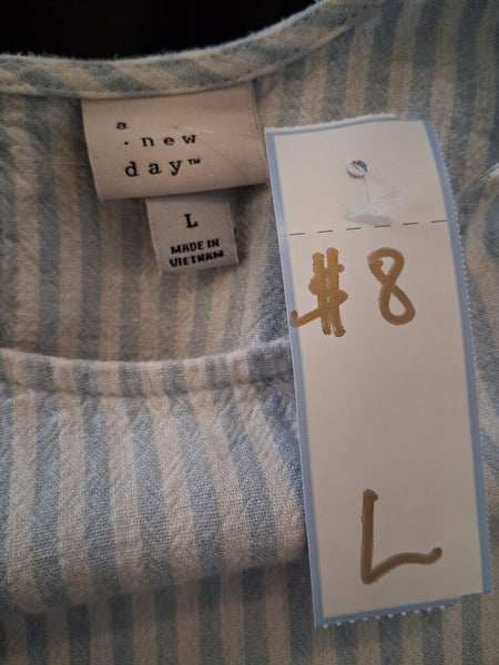 A New Day Coastal Blouse L
