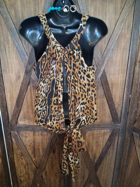 Cheetah Paper Tee Tank M