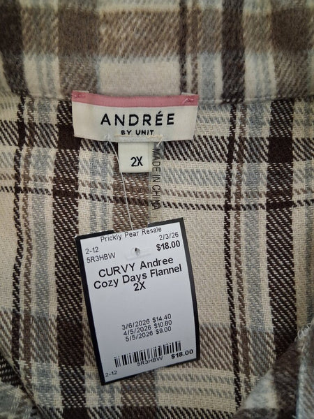 Andree Cozy Days Flannel 2X