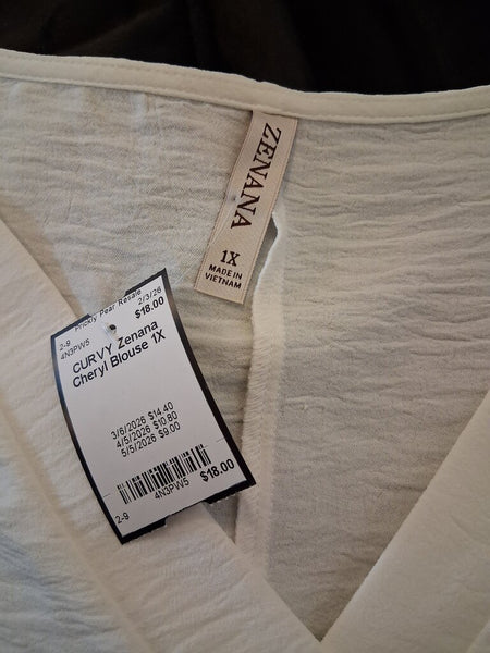 Zenana Cheryl Blouse 1X