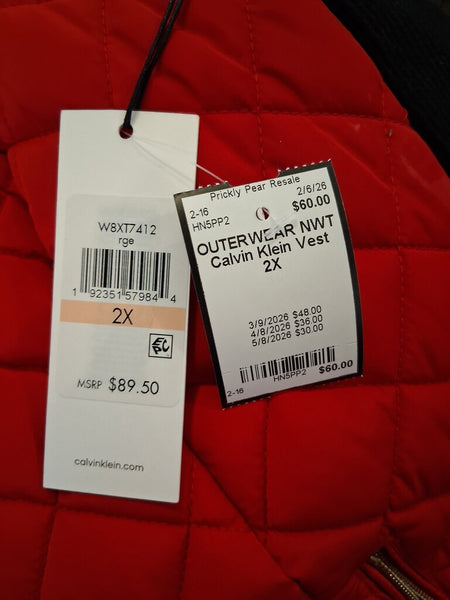 NWT Calvin Klein Vest 2X