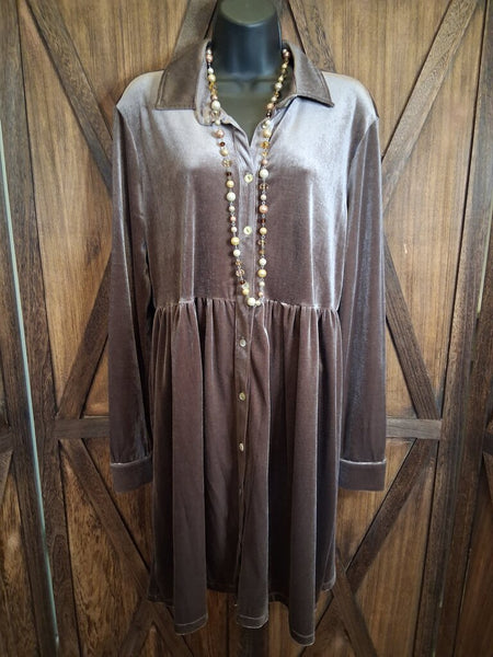 Velvet Poly Dress M