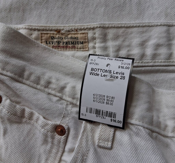 Levis Wide Leg Size 28