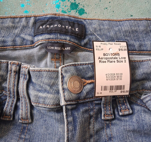 Aeropostale Low Rise Flare Size 2