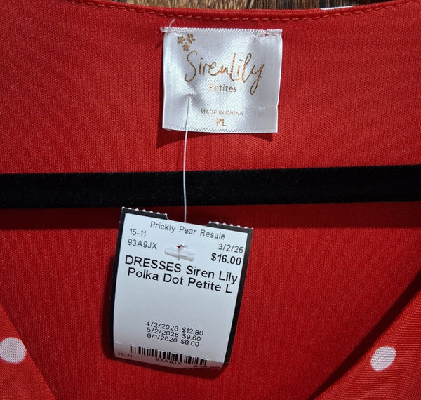 Siren Lily Polka Dot Petite L
