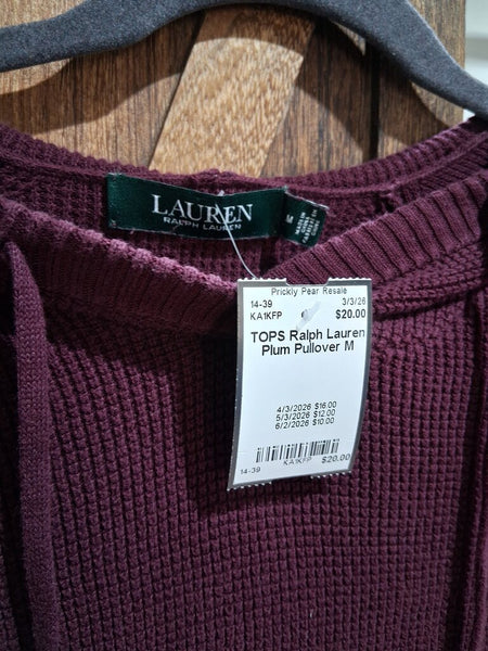 Ralph Lauren Plum Pullover M