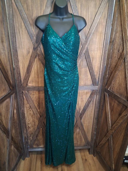 Elizabeth K Sequin Gown Size S