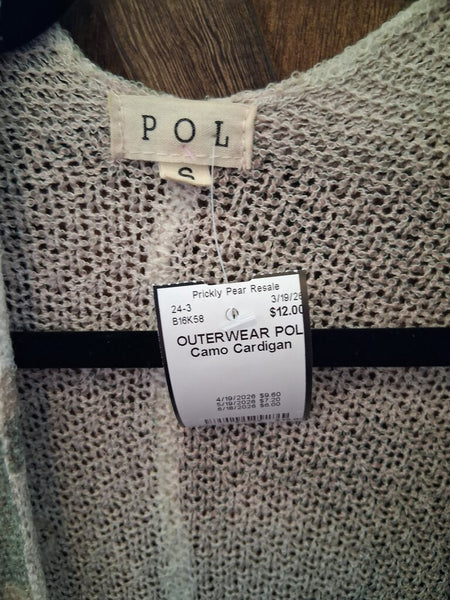 POL Camo Cardigan