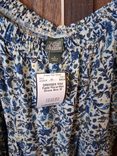 Wild Fable Floral Mini Dress Size 10