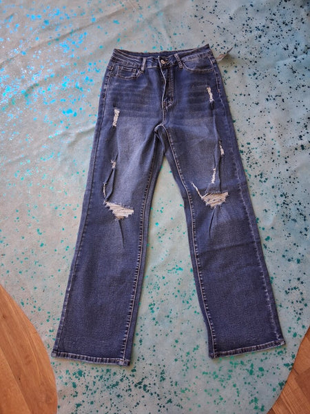 Fashion Distressed Jeans Size M
