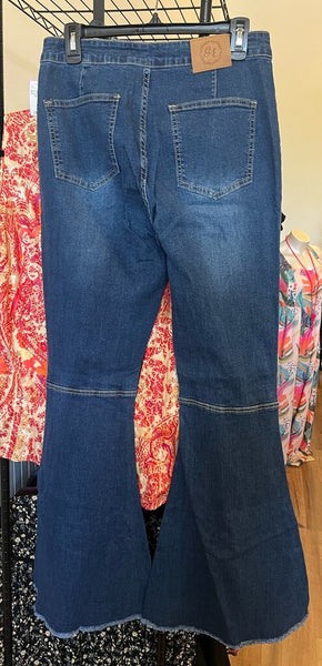 Grace & Emma Denim Flares Size 6 NWT
