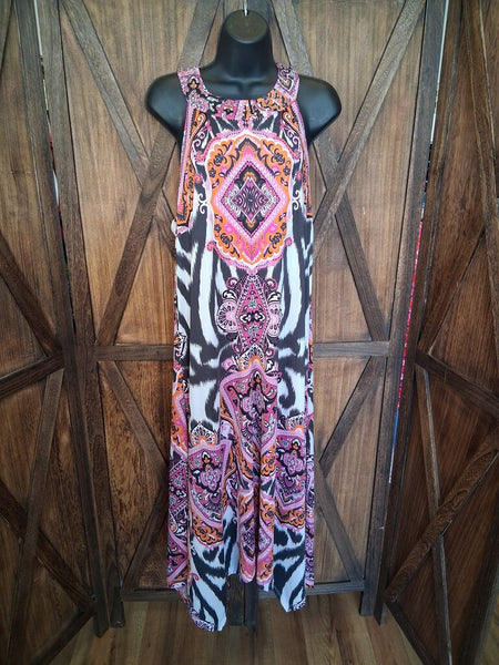 INC Handkerchief Printed Dress Size XL