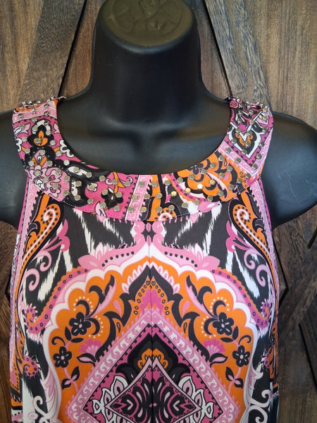 INC Handkerchief Printed Dress Size XL