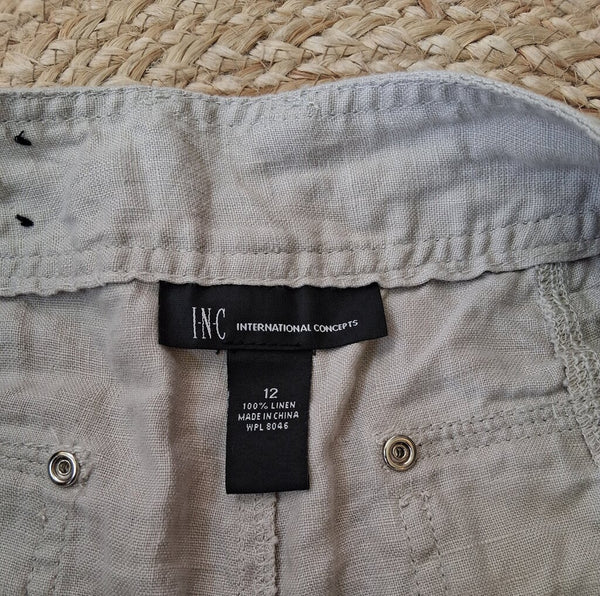 INC Linen Shorts Size 12