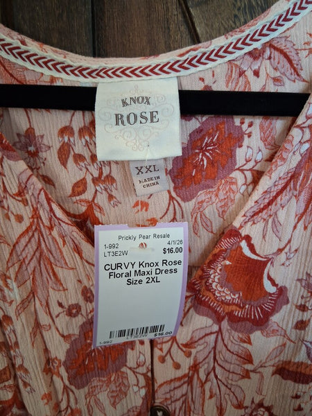 Knox Rose Floral Maxi Dress Size 2XL