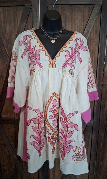 Boho Embroidered Dress NWT Size S
