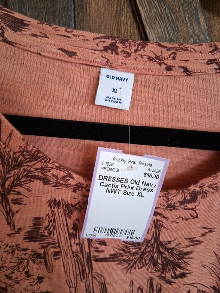 Old Navy Cactis Print Dress NWT Size XL