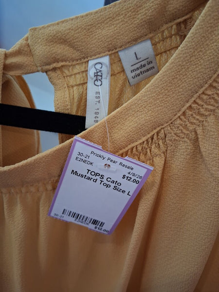 Cato Mustard Top Size L
