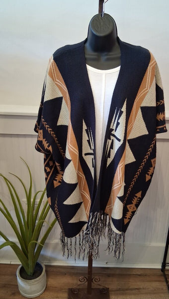 Aztec Poncho Size S/M