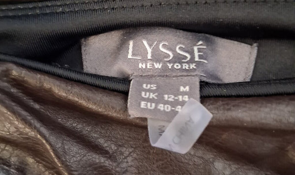 Lysse New York Faux Leather Pants M