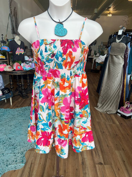 Floral Ruffle Dress Size XL