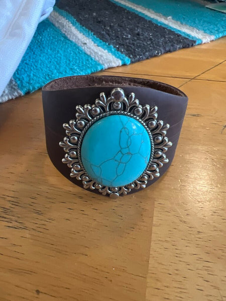 Born Out West Brown Urban Crackle Bracelet