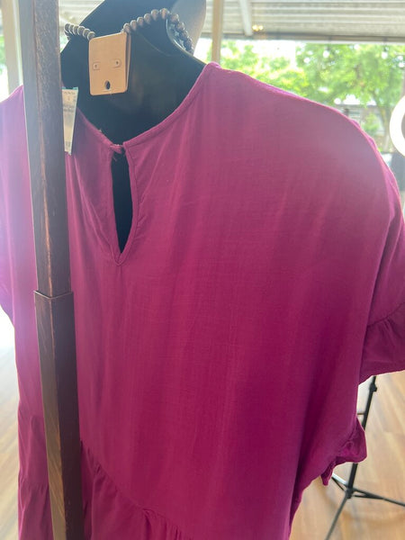 Andree Fuchsia Blouse 1X