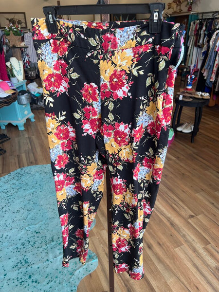 Floral Stretch Bottoms Size 14
