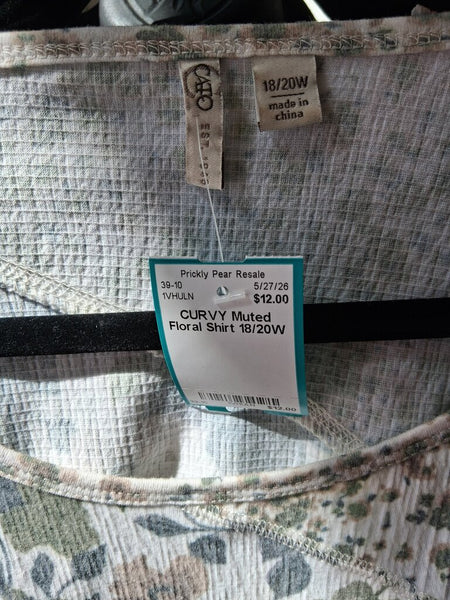 Muted Floral Shirt 18/20W