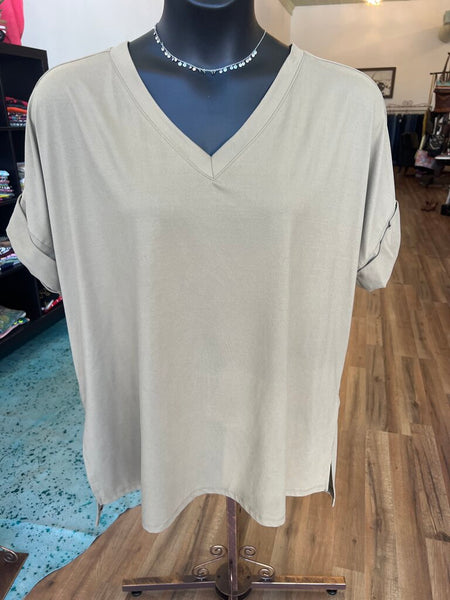 Zenana V Neck 1X