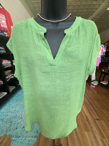 Olive Green Top Size M