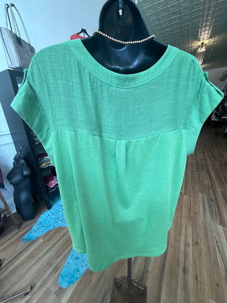 Olive Green Top Size M