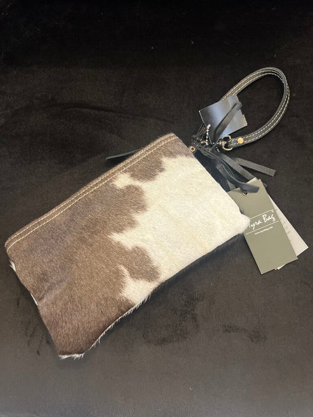 Myra Cowhide Wristlet NWT
