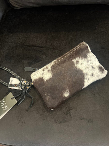 Myra Cowhide Wristlet NWT