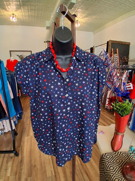 Loft Patriotic Button Up S
