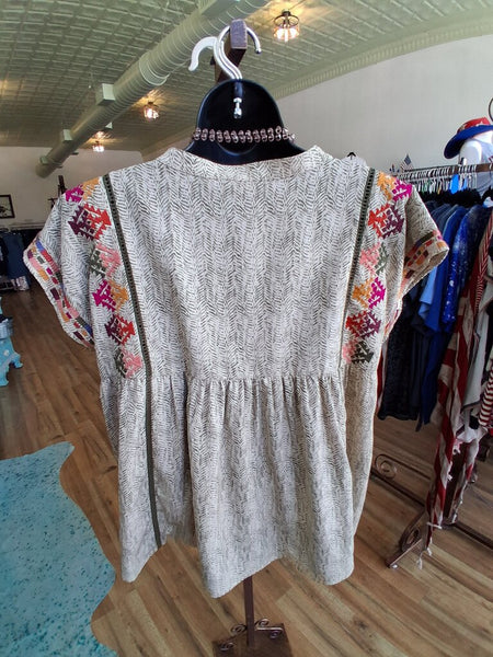 THML Embroidery Jen Blouse M