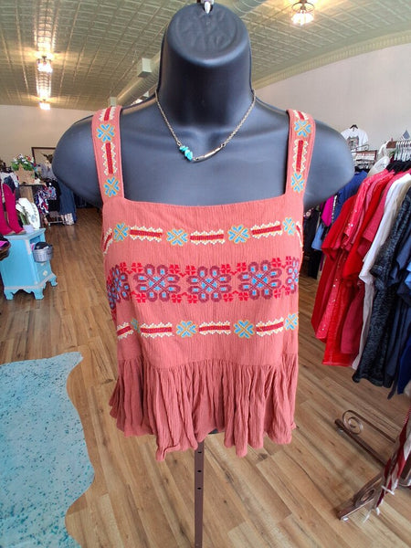 American Eagle Rust Crop Tank M