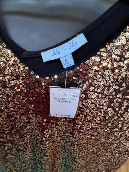 She + Sky Sequins L