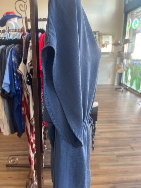 Denim Blue Short Romper Size M