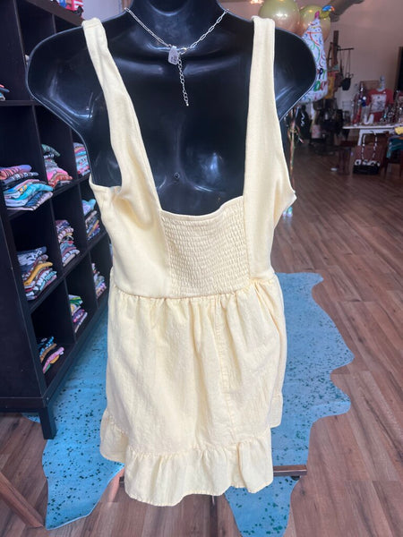 Yellow Ruffle Tank Top Size XL